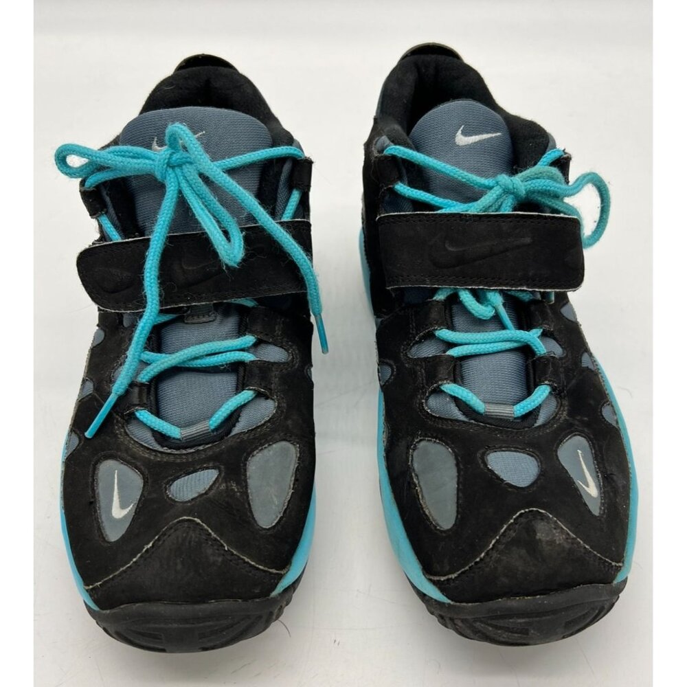 Nike Youth Air Turf Raider Cross Training Shoes Sneakers Mid Top Size 7Y Black